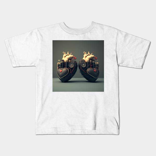 Stereo Hearts Kids T-Shirt by seguns1